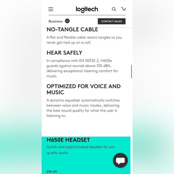 Logitech USB Headset Mono H650e - Picture 7 of 7